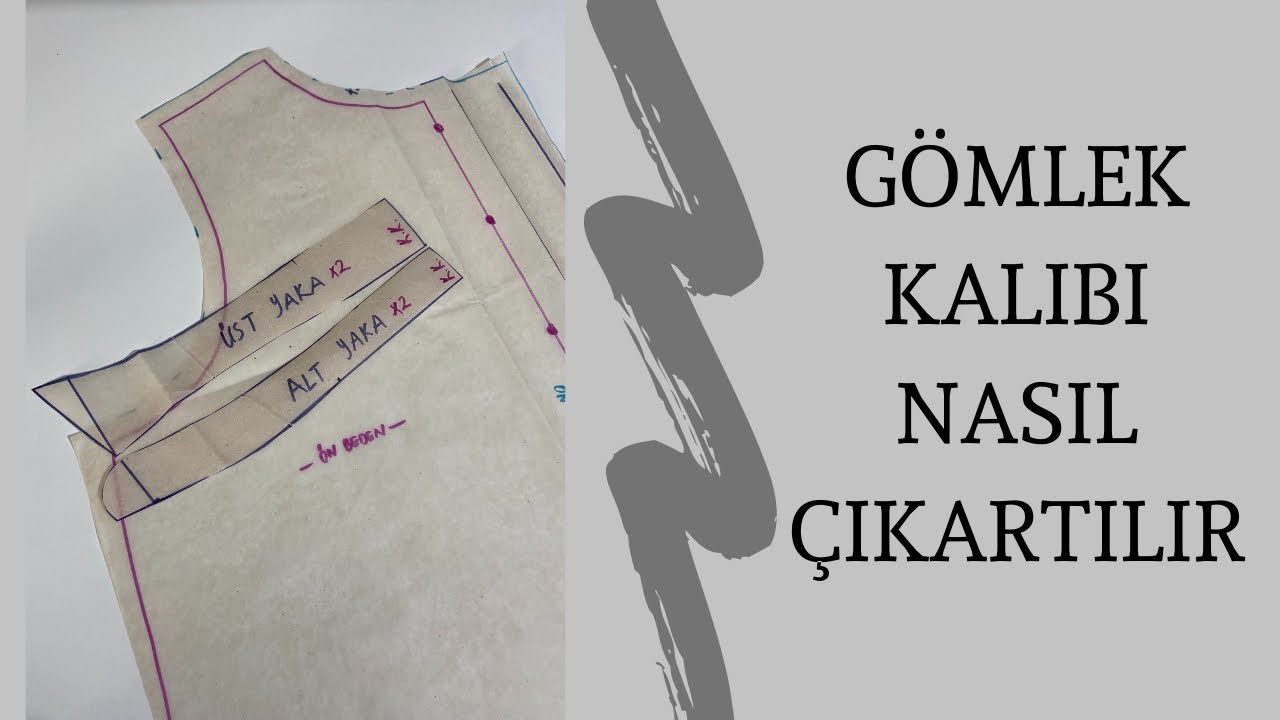 GÖMLEK KALIBI NASIL ÇIKARILIR / tüm detaylarıyla gömlek yakası