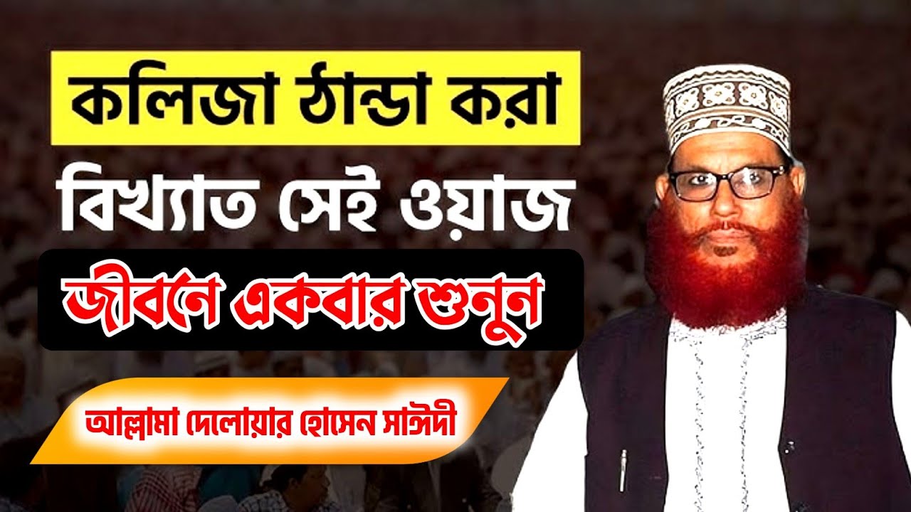 মাওলানা দেলোয়ার হোসাইন সাঈদী | Saidi waz | সাঈদী ওয়াজ । দেলোয়ার হোসেন সাঈদী | Saydee | Allama saidi