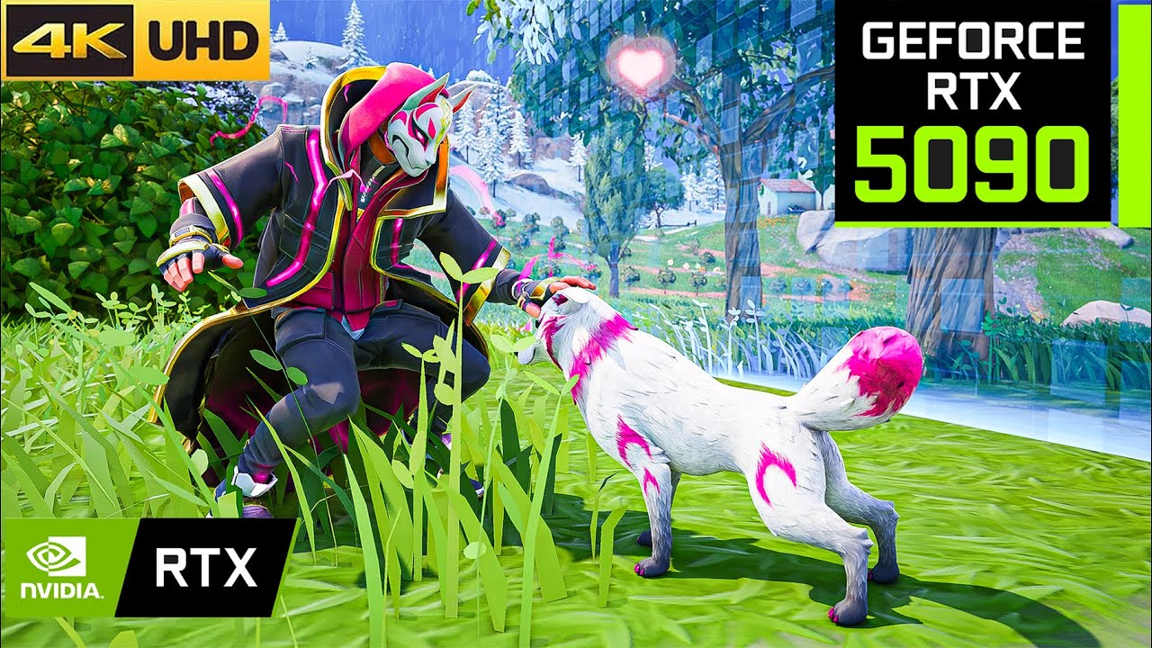 Fortnite on RTX 5090 - DRIFT + KITSUNE | 4K MAX Settings + Ray Tracing ON