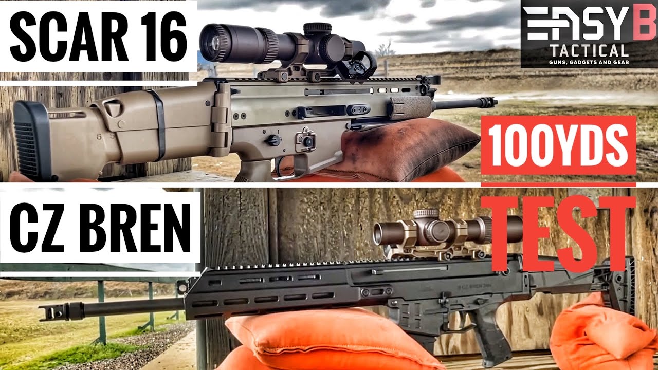 CZ Bren против Scar 16: обзор точности на 100 ярдов