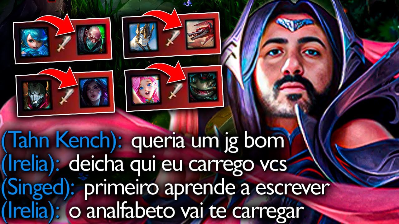 IRELIA JUNGLE COM 4 JOGADORES RUINS E FOLGADOS NO TIME KKKKKKK