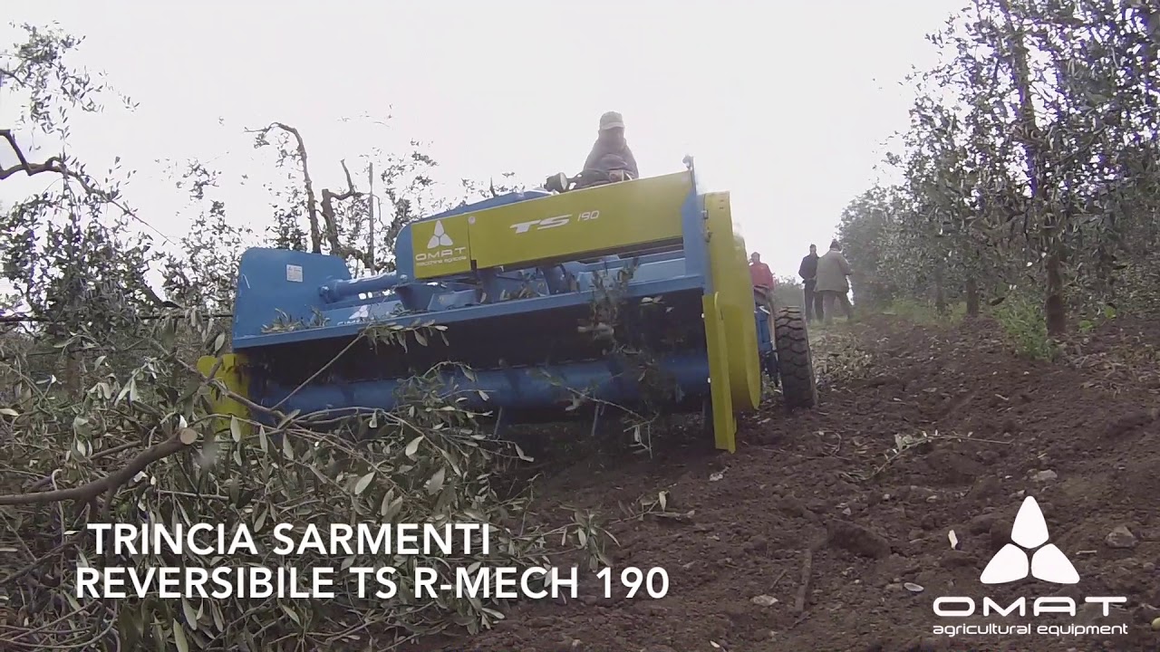 OMAT - TS - R-Mech 190 Trincia Reversibile con rotore Pick-up