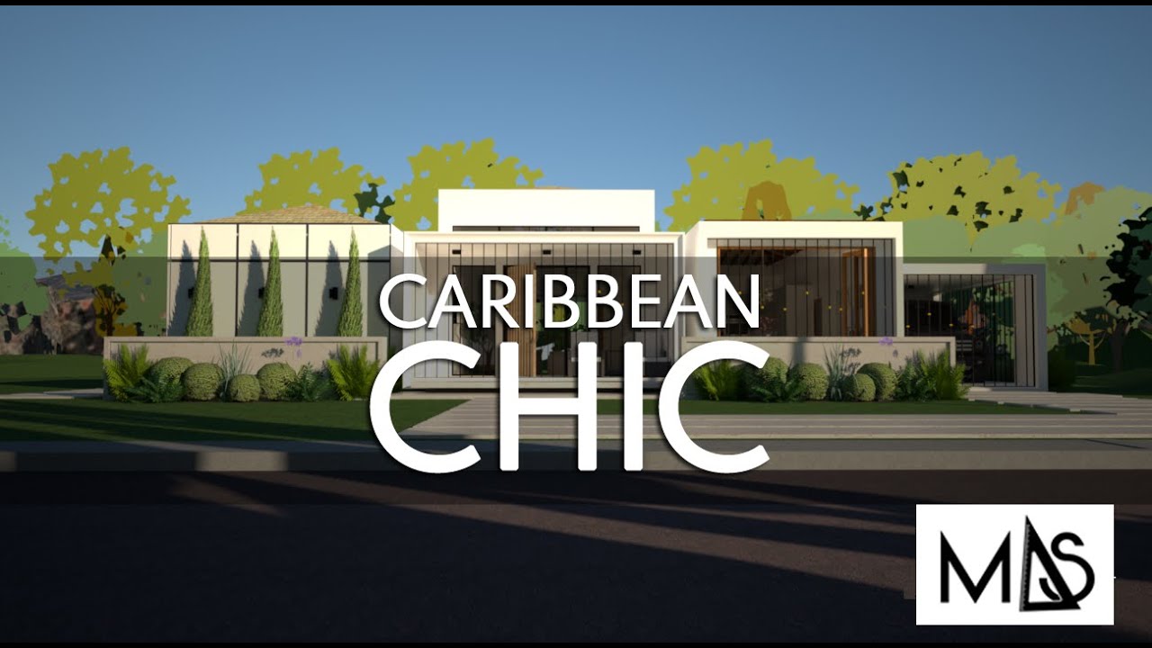Modern Tropical home |  17 X 14 Metres (56x46 feet) |  3 Bedroom  | 