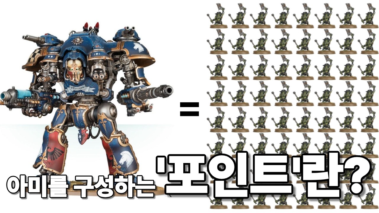 포인트에 맞춰 워해머 아미를 만들어보자