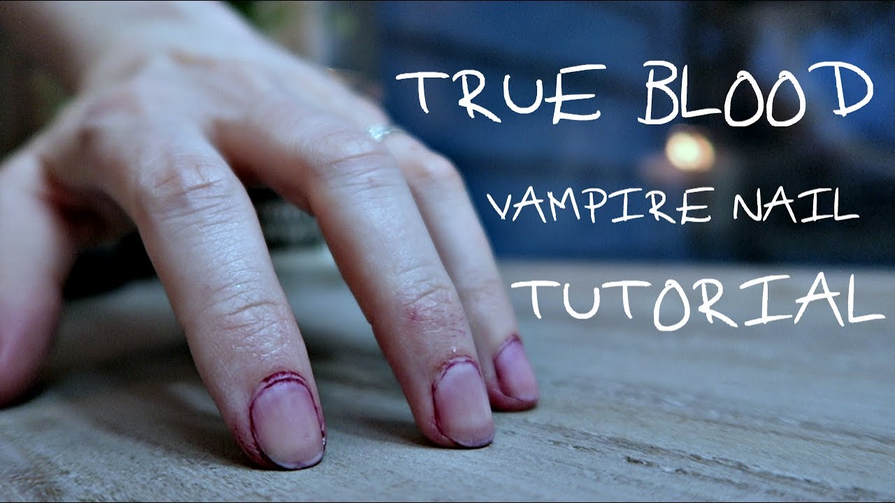 true blood vampire nail tutorial