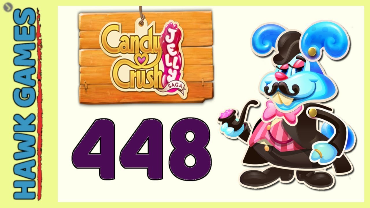 Candy Crush Jelly Saga Level 448 (Monkling Boss mode) - 3 Stars Walkthrough, No Boosters