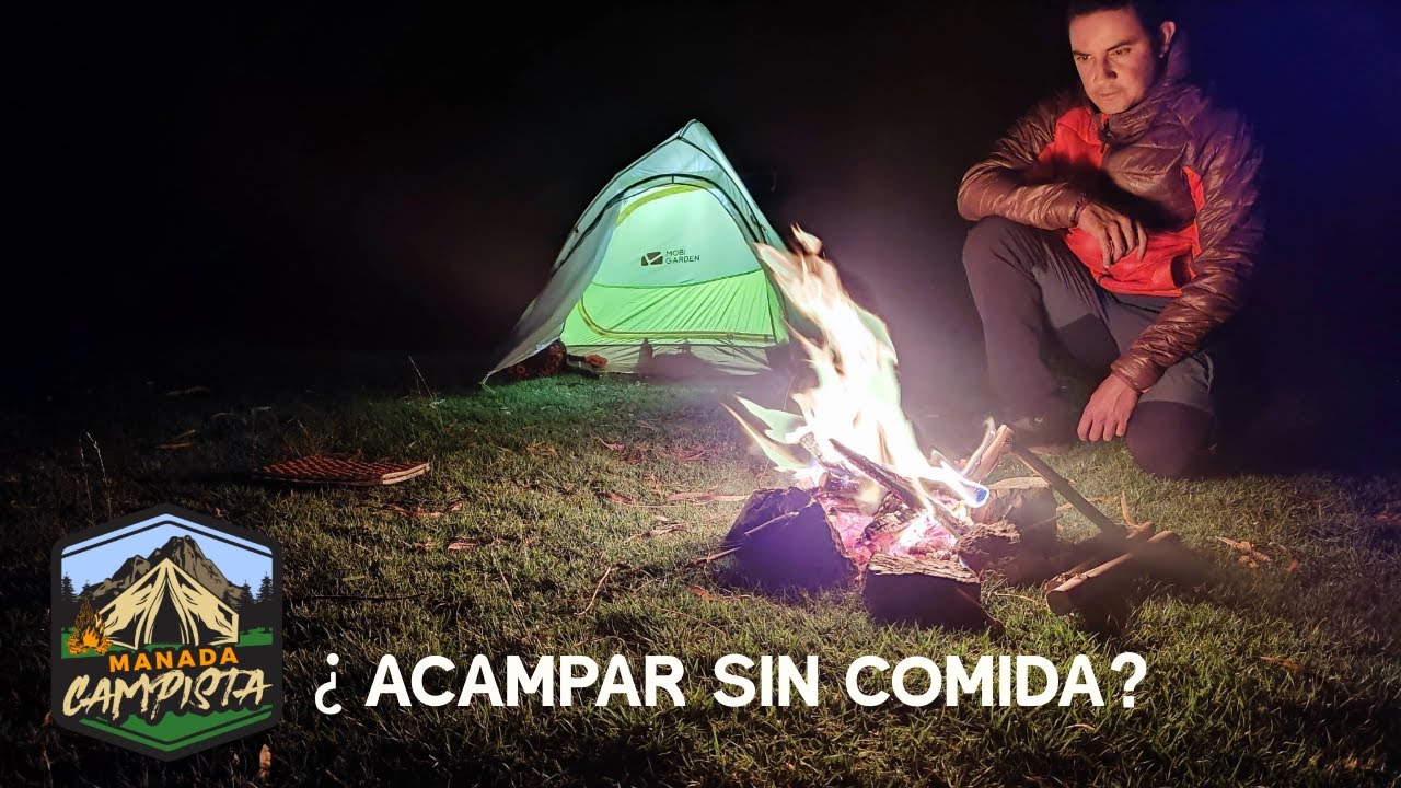 SOLO CAMPING en EL BOSQUE, PROBANDO CARPA - NO llevo COMIDA⛺