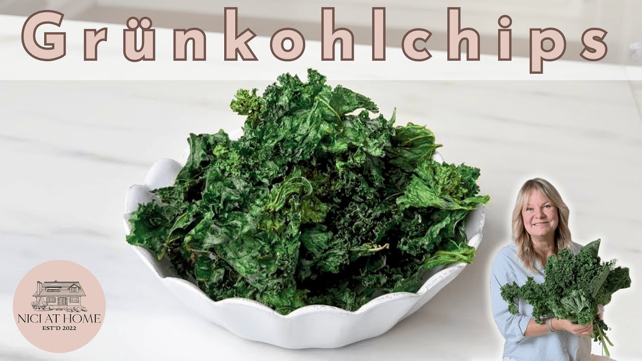 Unsere Lieblings Grünkohlchips – so knusprig und lecker, dass ich sie ständig machen muss!