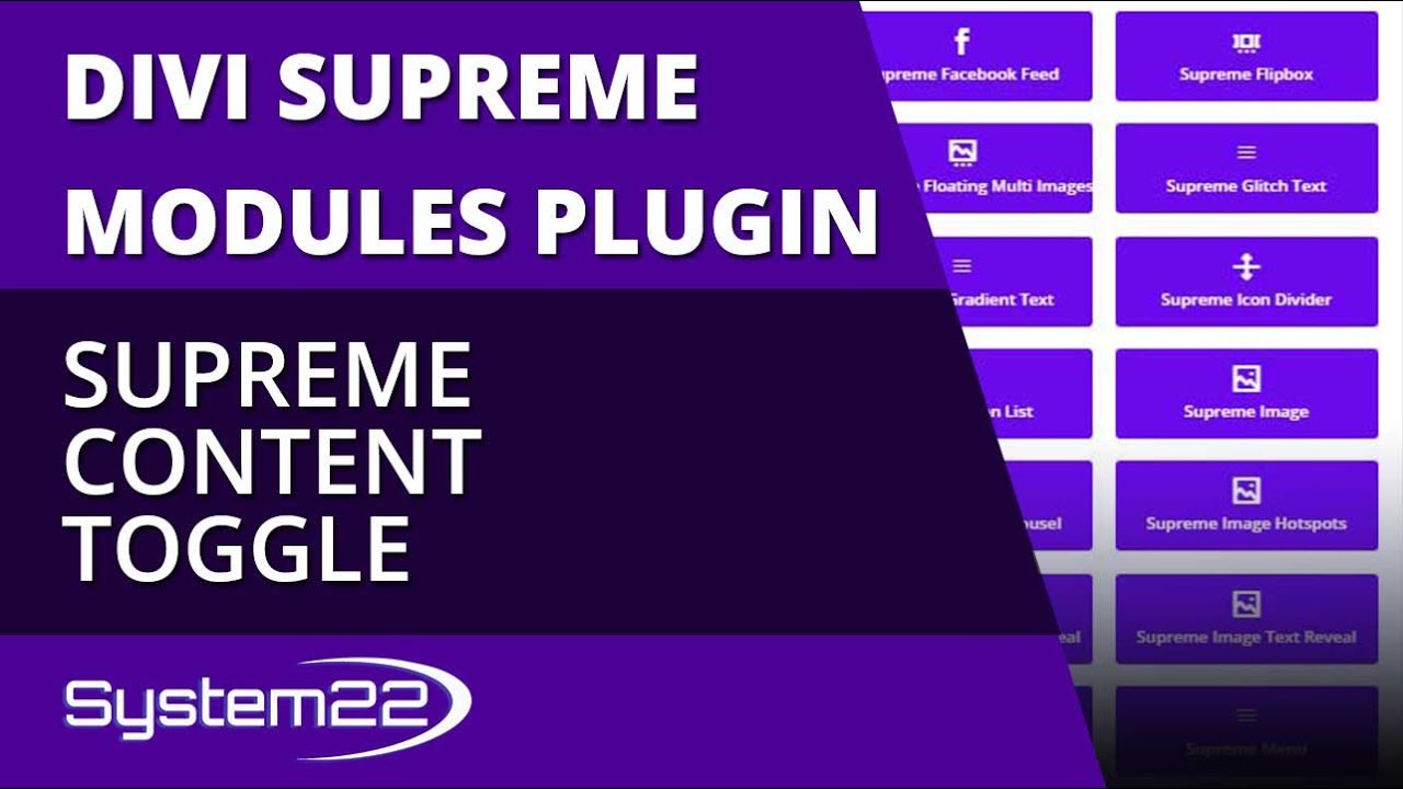 Divi Supreme Modules Supreme Content Toggle Module 👈