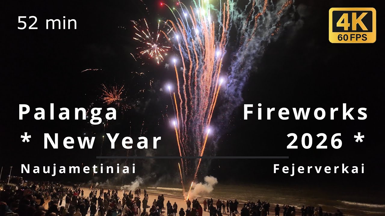 Naujametiniai Fejerverkai 2026 Palanga Fireworks Lithuania