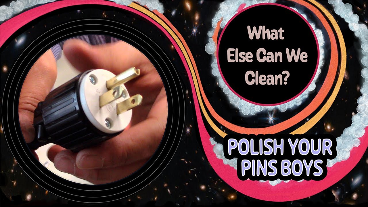 Polishing Power Plug Pins for Better Sound #audio #vinyl