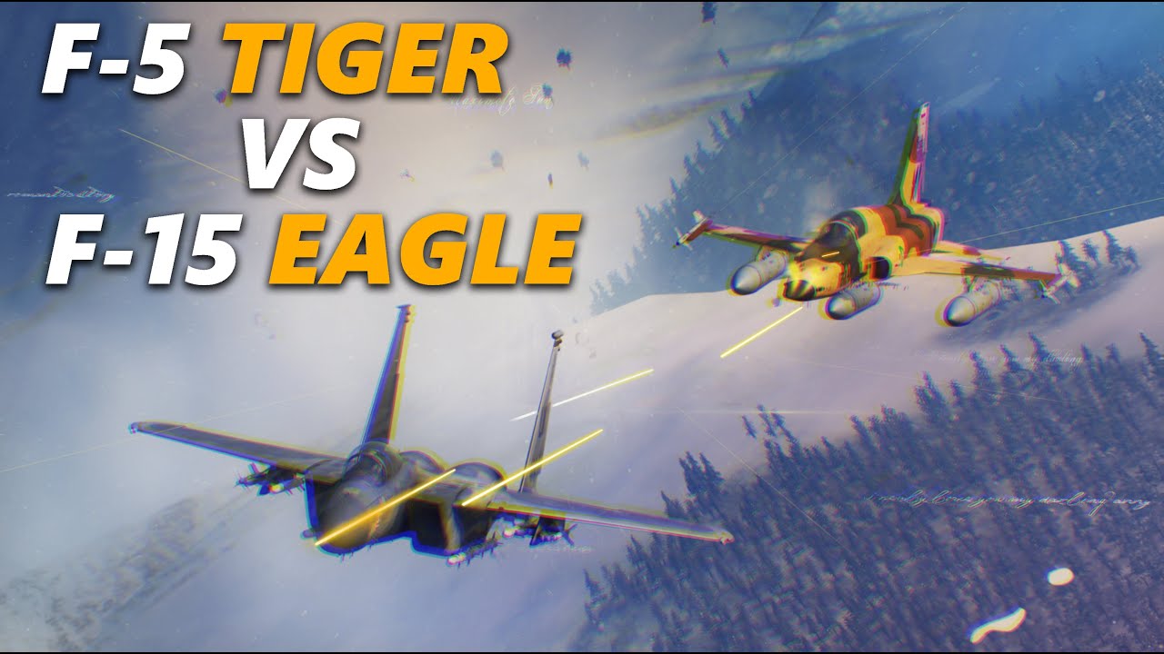 F-5 Tiger против F-15 Eagle: старый против нового воздушного боя | Цифровой боевой симулятор | DCS |