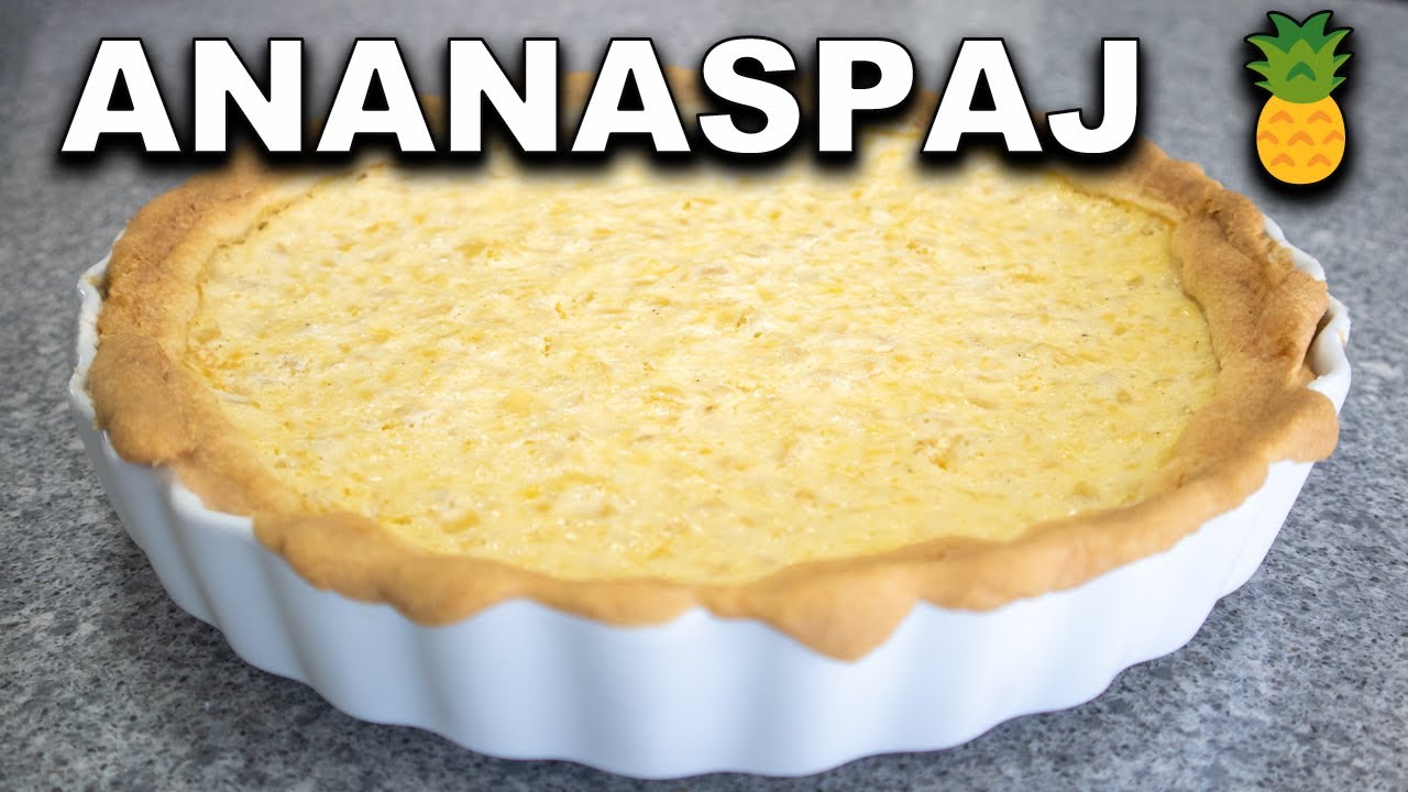 Bästa ananaspajen krämig, fräsch & superenkel!