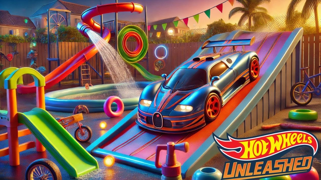 Hot Wheels Unleashed 2:Backyard Racing Adventure with Bugatti EB110S