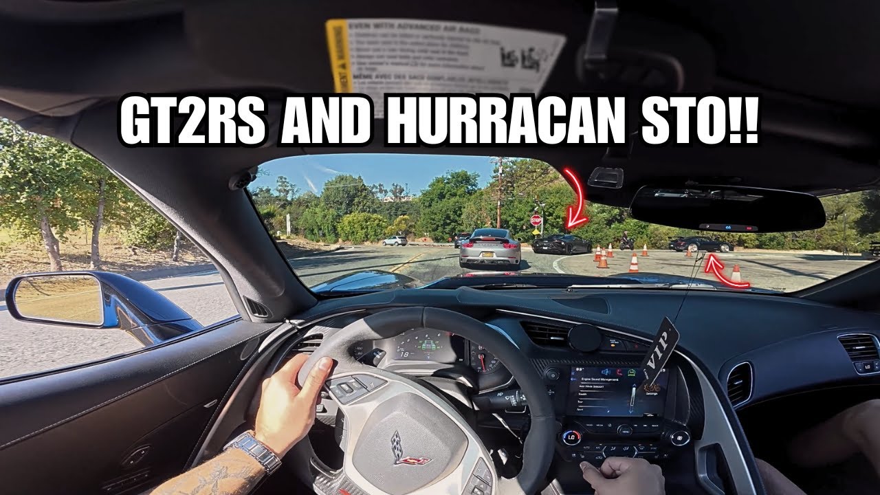 POV: Гоняюсь за суперкарами по каньонам на моем 800-сильном Corvette C7 Z06!