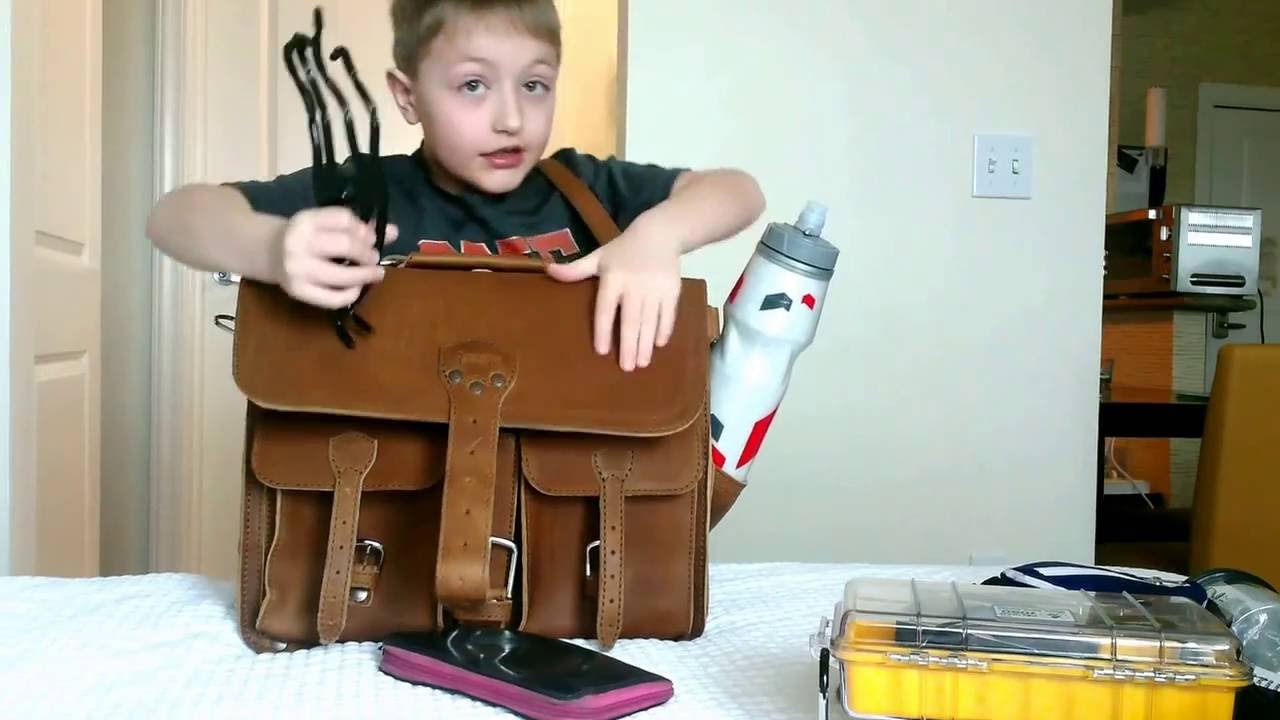 Saddleback Leather Medium Tobacco Front Pocket Briefcase Review by Six Year Old