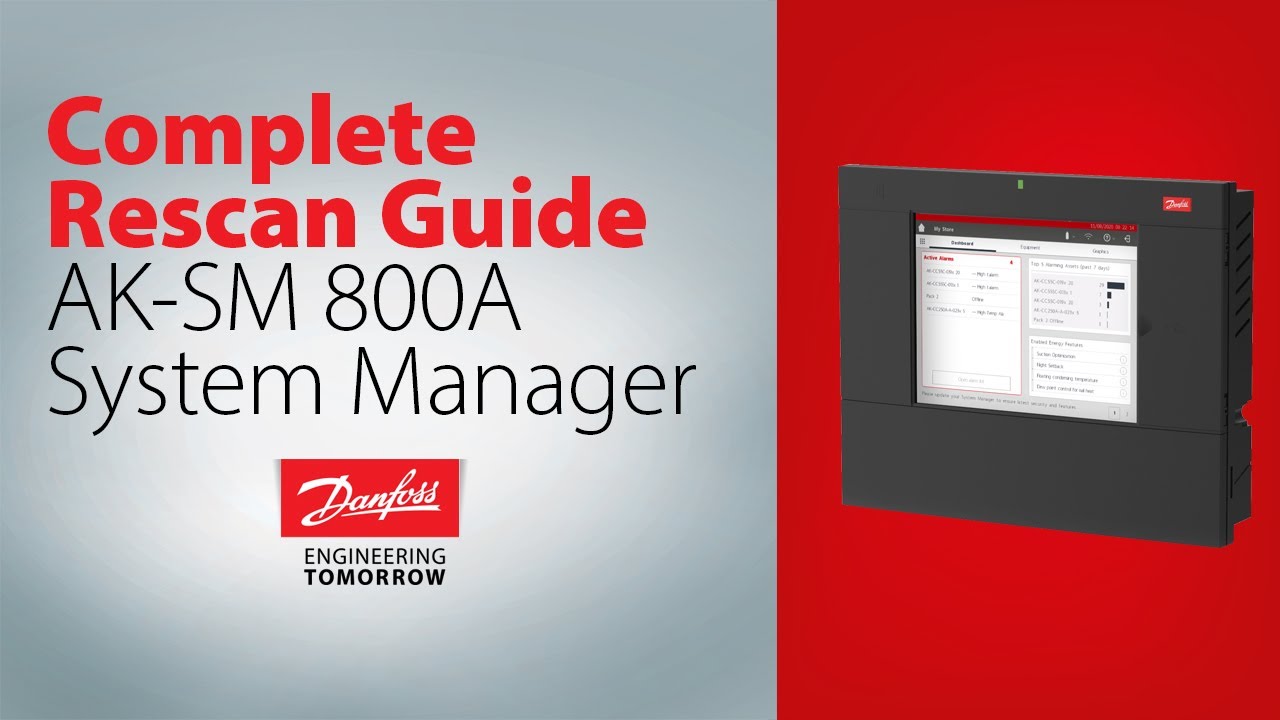 Complete Rescan Guide for AK-SM 800A System Manager | Technical support for supermarket controls