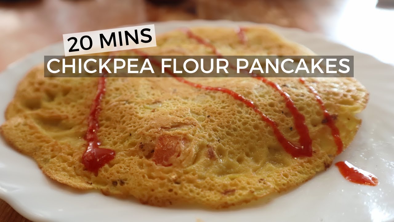 How to make pancakes with chickpea flour | Gram flour pancakes