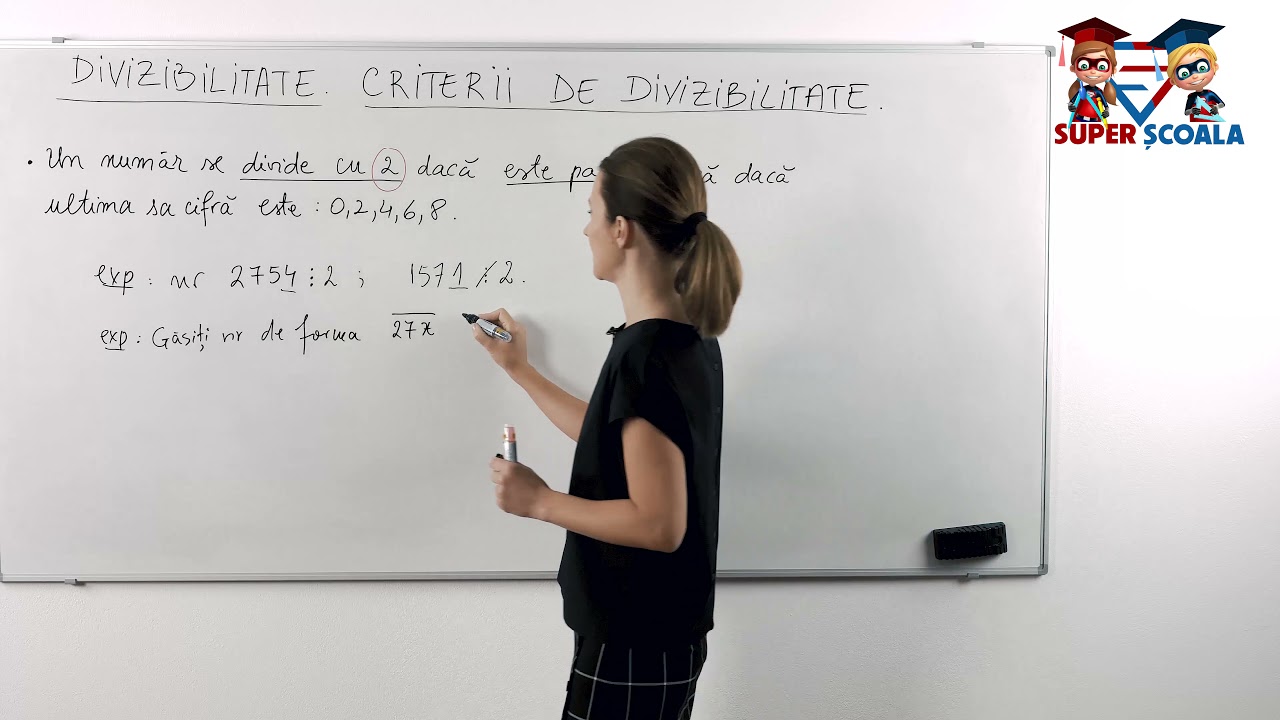 Clasa a V-a - Criterii de divizibilitate cu 2