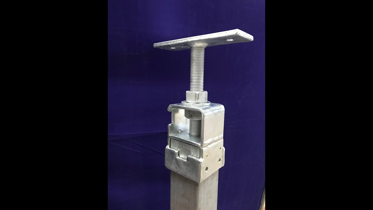 Adjustable house stump tops - Level Pro LPS75 - tested to 7500kg !! of holding power with no welding