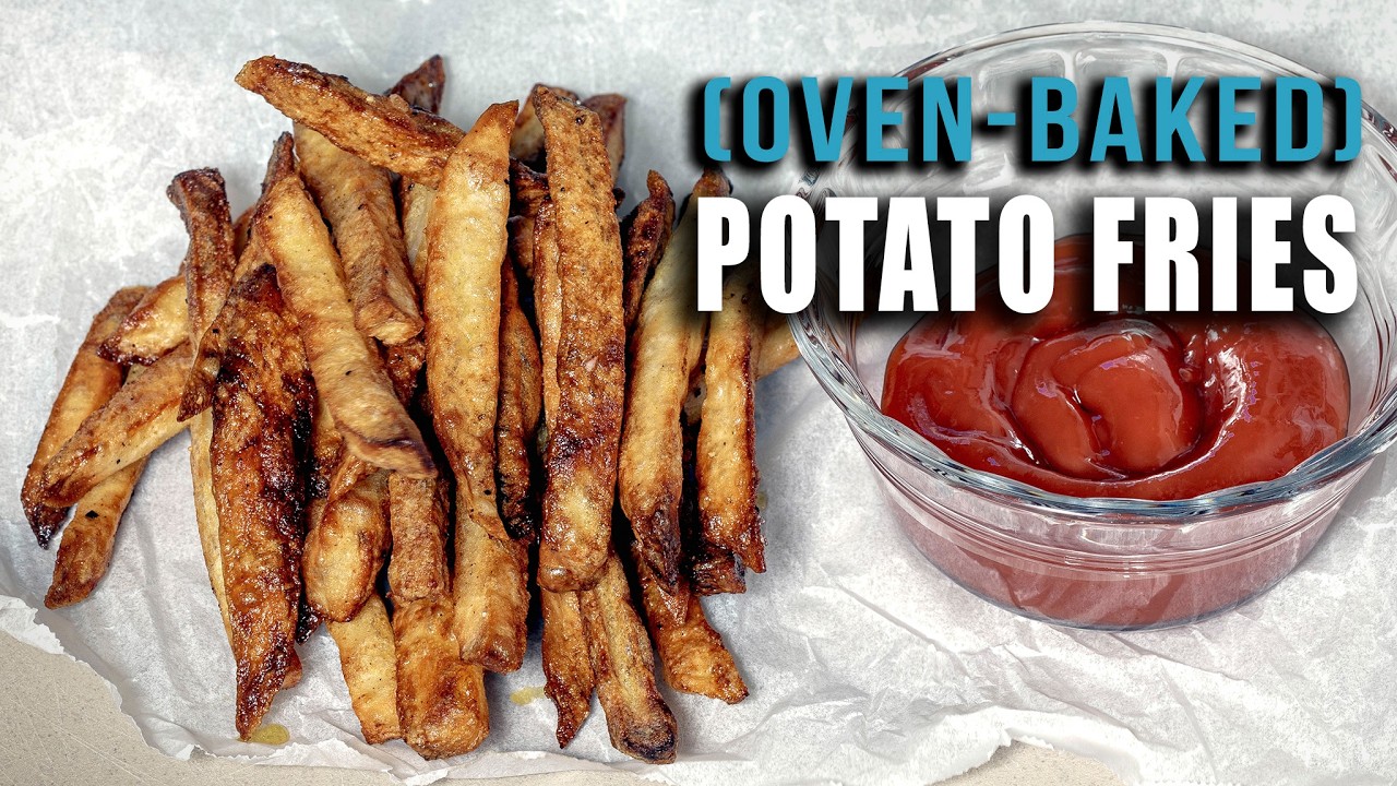 How to make Oven-baked Potato fries (French fries) - Recipe