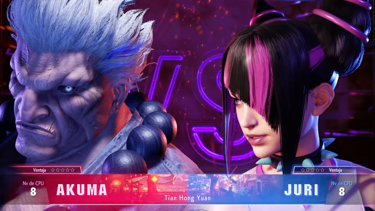 Akuma vs Juri FT3 | Street fhigter 6  | gameplay ps5 