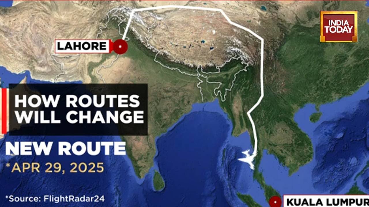 How Routes Will Change For Pakistani Flights After India Closes Airspace To Pak | Pahalgam Attack