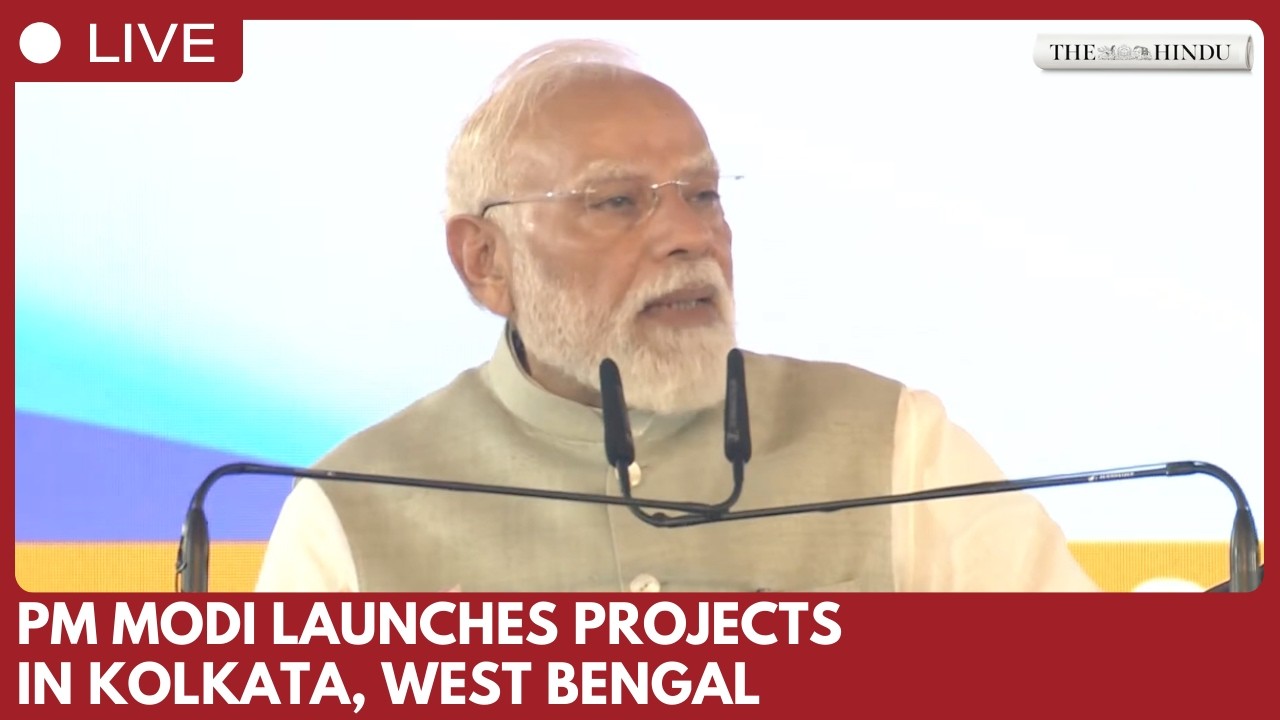PM Modi lays foundation stone, inaugurates various development works in Kolkata, West Bengal