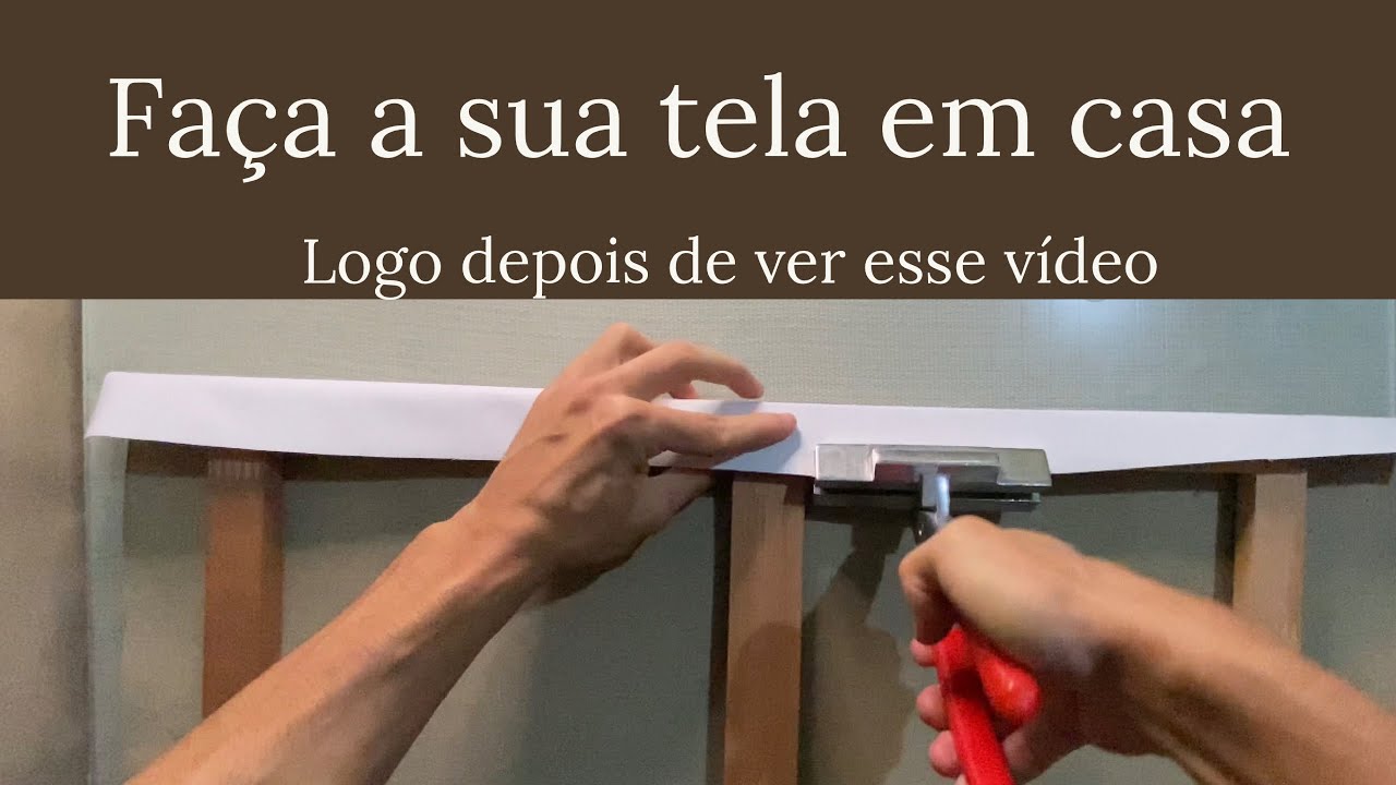 PINTURA: Como PREPARAR sua própria TELA - dicas importantes - passo a passo