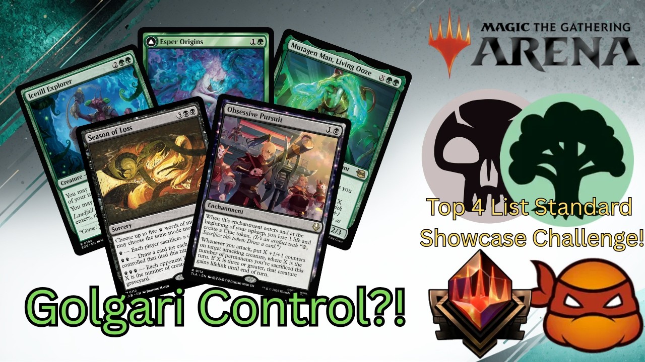 Obsessive Pursuit in Control? | Golgari Control T4'd a Standard Showcase Challenge | TMT STD Bo3