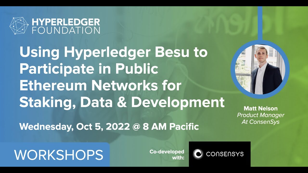 Using Hyperledger Besu to Participate in Public Ethereum Networks