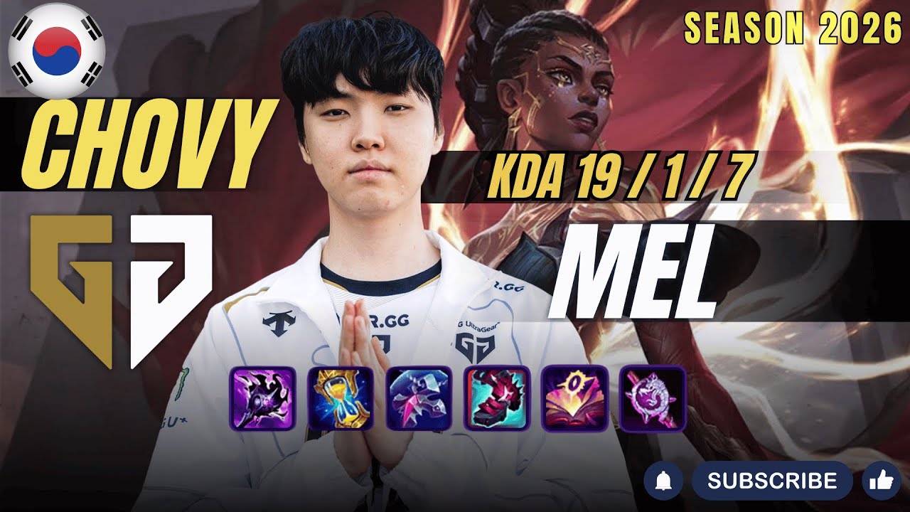 GEN Chovy MEL vs TALON Mid - Patch 26.2 KR Ranked | lolrec