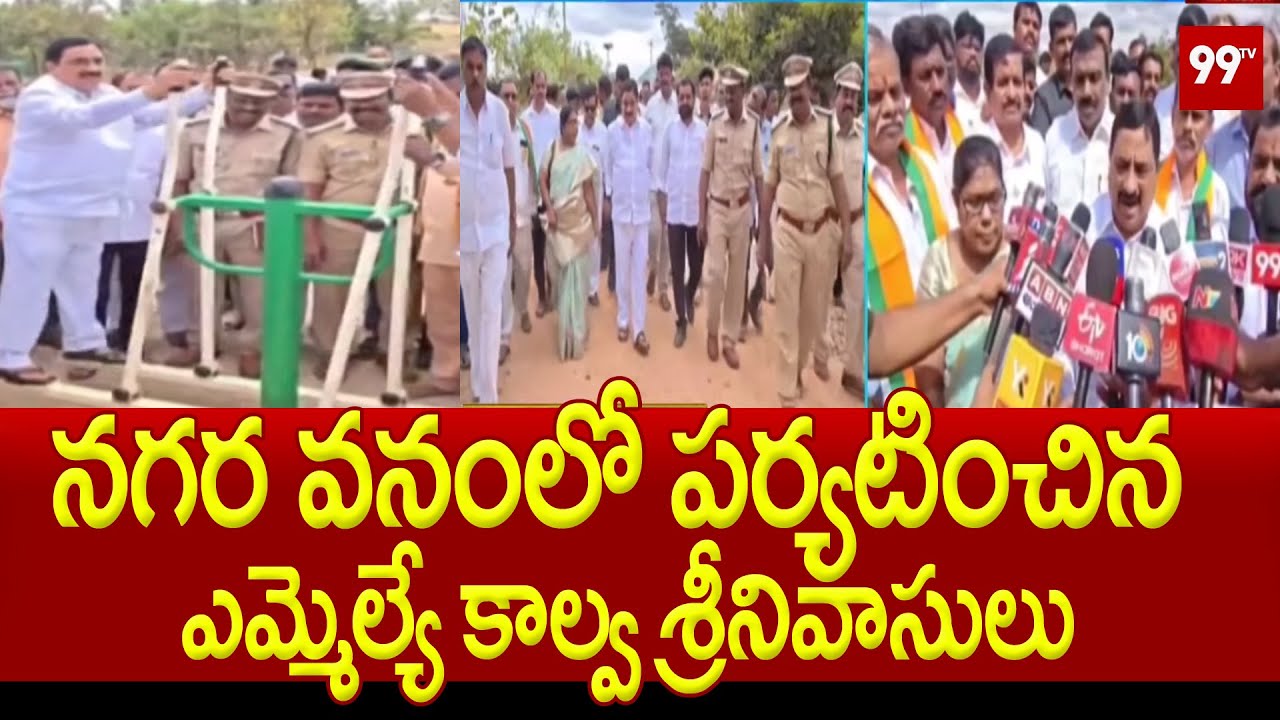 MLA Kalva Srinivasulu Visits Nagara Vanam : నగర వనంలో పర్యటించిన ఎమ్మెల్యే కాల్వ శ్రీనివాసులు