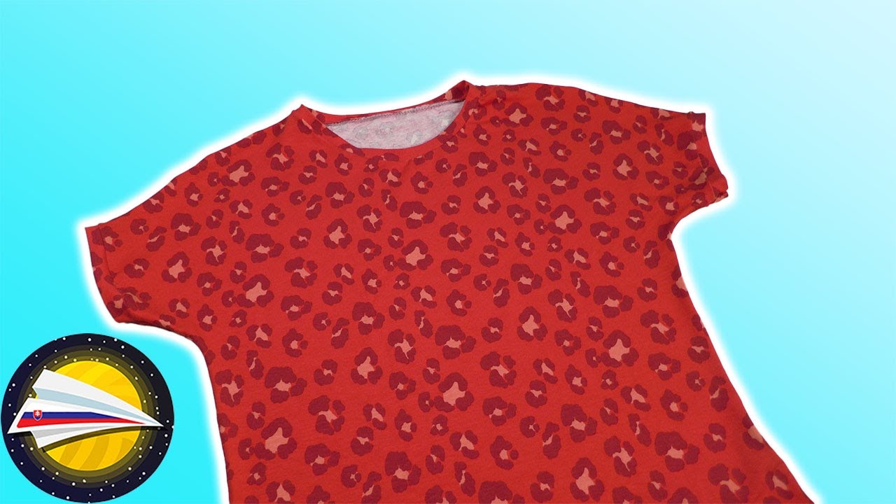 Ako ušiť tričko | Jednoduché tričko | Návod na tričko | Tričko bez strihu | Šitie pre začiatočníkov