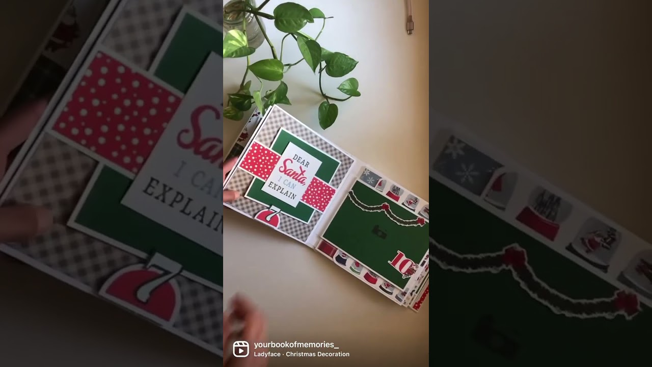 8 x 8 Christmas Mini Album | Holds 100+ Photos! #minialbum #minialbumtutorial #minialbumscrap