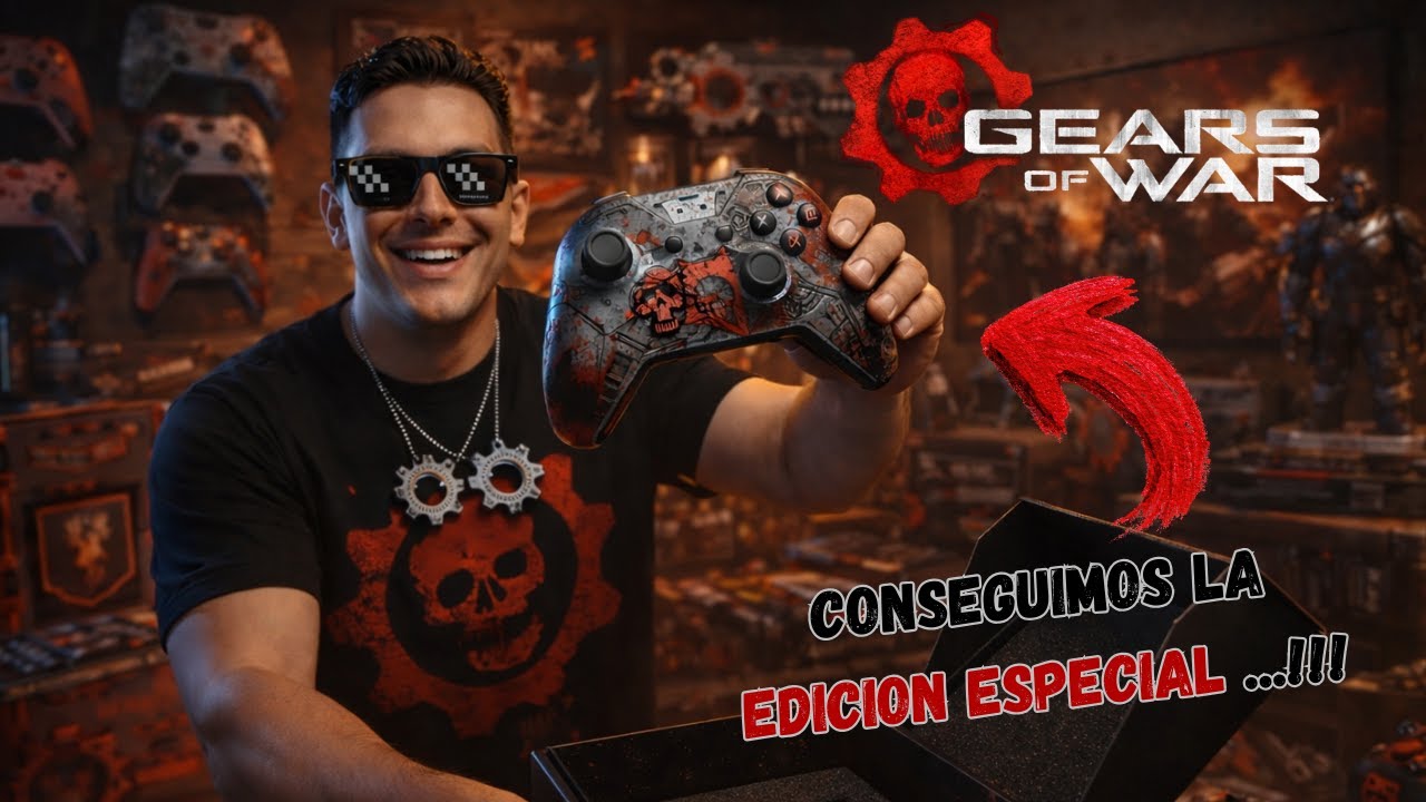 ¡Hecho de OSMIO Y KEVLAR ⚙️🛡 ! Unboxing Control GEARS OF WAR 4.....!!!