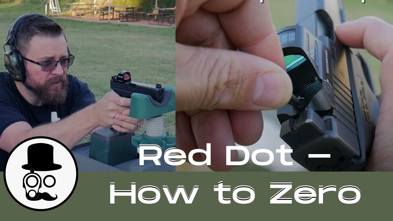 How to Zero a Red Dot Optic on a Pistol - Using a Bench Rest