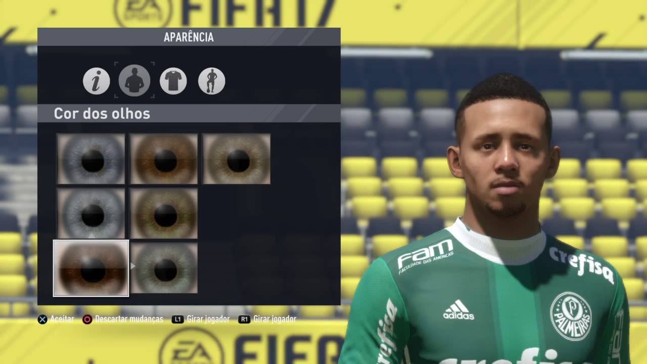 FIFA 17 - Face Tutorial Gabriel Jesus (Palmeiras/Sel. Brasileira)