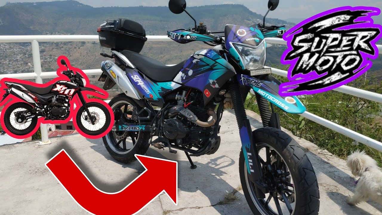 MODIFICACIÓN de DOBLE PROPÓSITO a SUPERMOTO!! MOTO XM200Z
