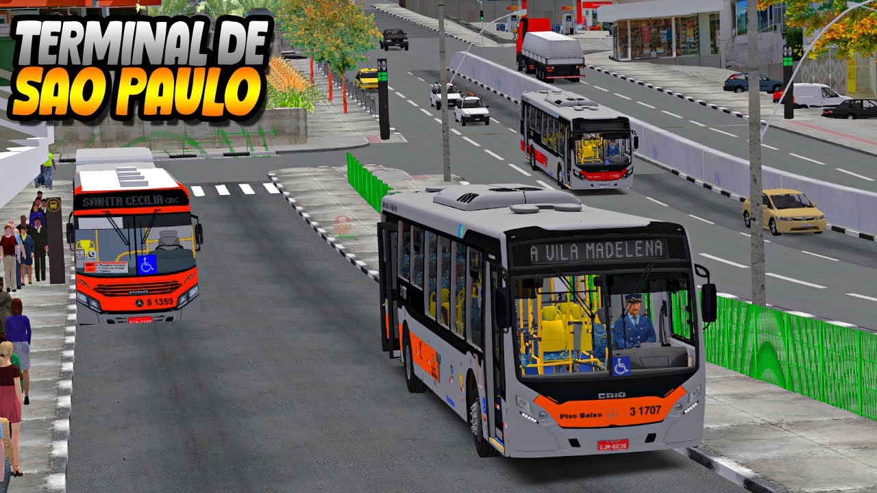 MANOBRANDO ONIBUS NO TERMINAL APERTADO DE SÃO PAULO - OMSI 2