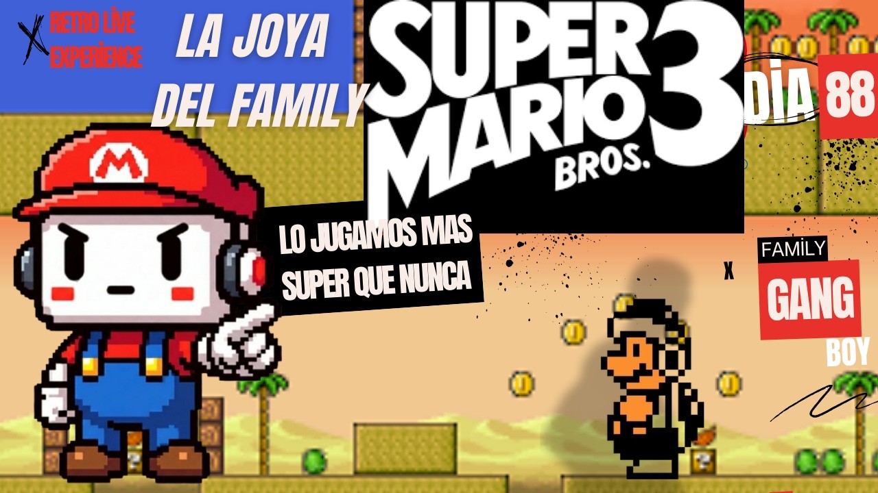 Seguimos MAS SUPER MARIO BROS 3  que nunca!!!  todos los trucos / NES / dia 88