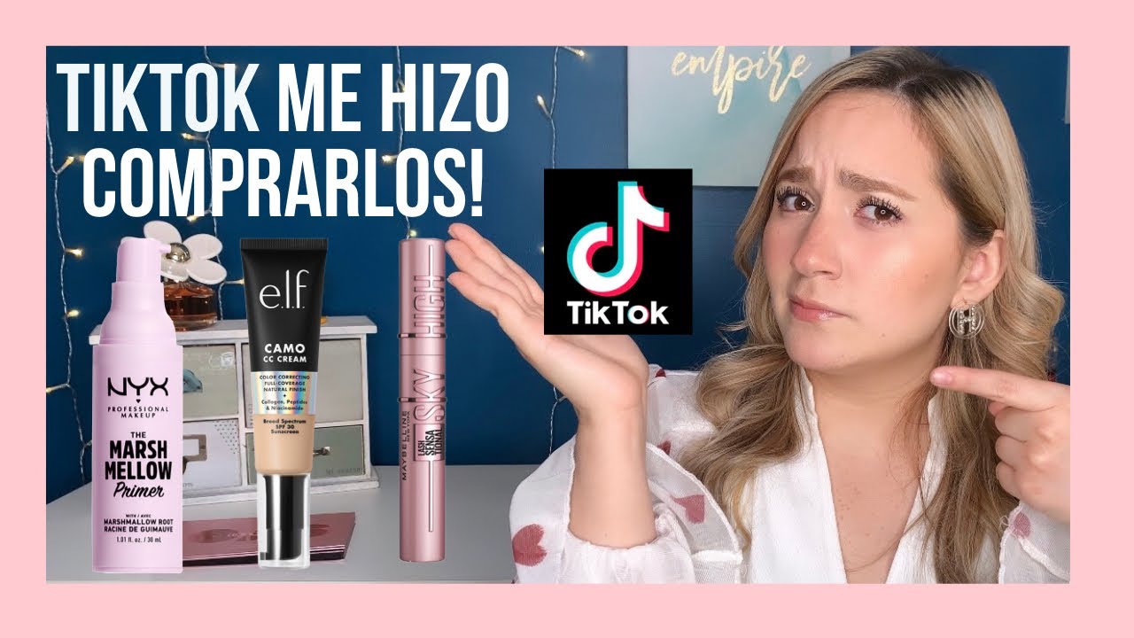 3 productos VIRALES Y ECONÓMICOS DE TIKTOK🤯😱ELF Camo CC Cream- Sky High Maybelline-Nyx Marshmellow