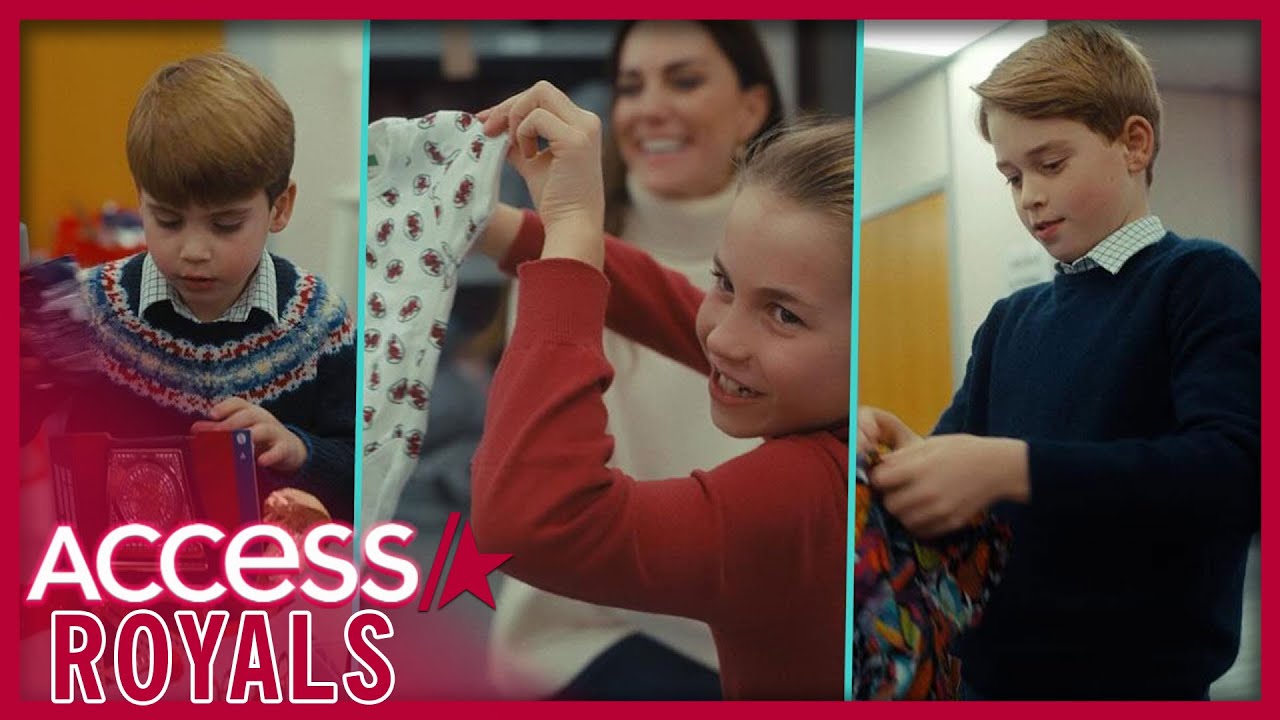 Princess Charlotte GIGGLES w/ Prince Louis, Prince George & Kate Middleton