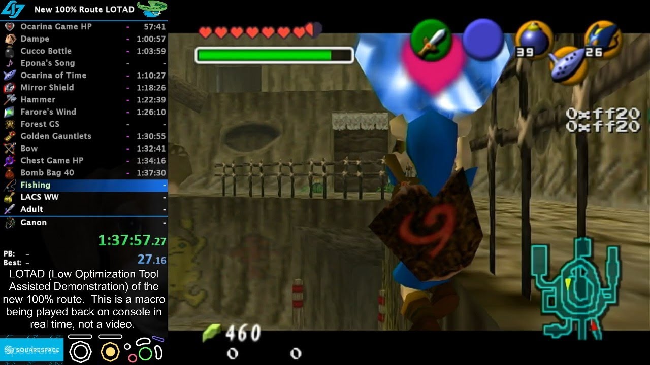 Ocarina of Time 100% New Route LOTAD in 2:57:59 [commentated]