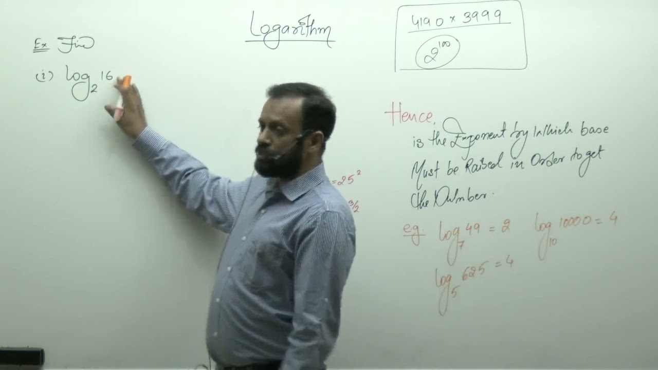 JEE Mathematics - Class 11th | Logarithm | Introduction by #PGSIr | IIT Bombay | FREEJEE