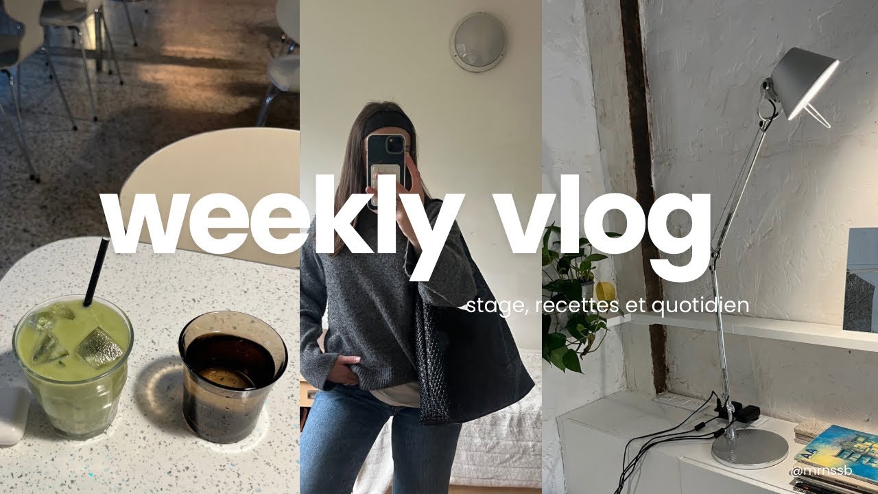 weekly vlog d&rsquo;automne | t&eacute;l&eacute;travail, recettes et quotidien dans ma vie d&rsquo;&eacute;tudiante &agrave; paris