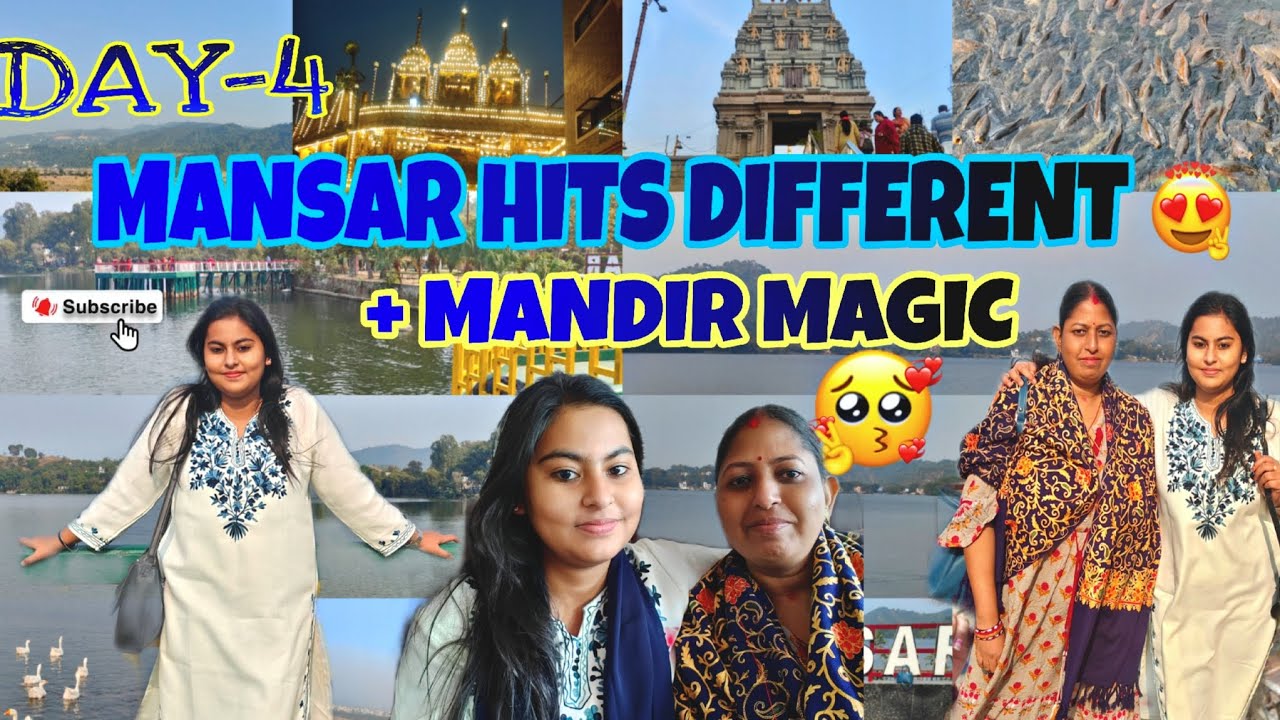 This Temple & Lake in Jammu Will Steal Your Heart❤️✨  | Mahamaya Temple & Mansar Lake(part-4)