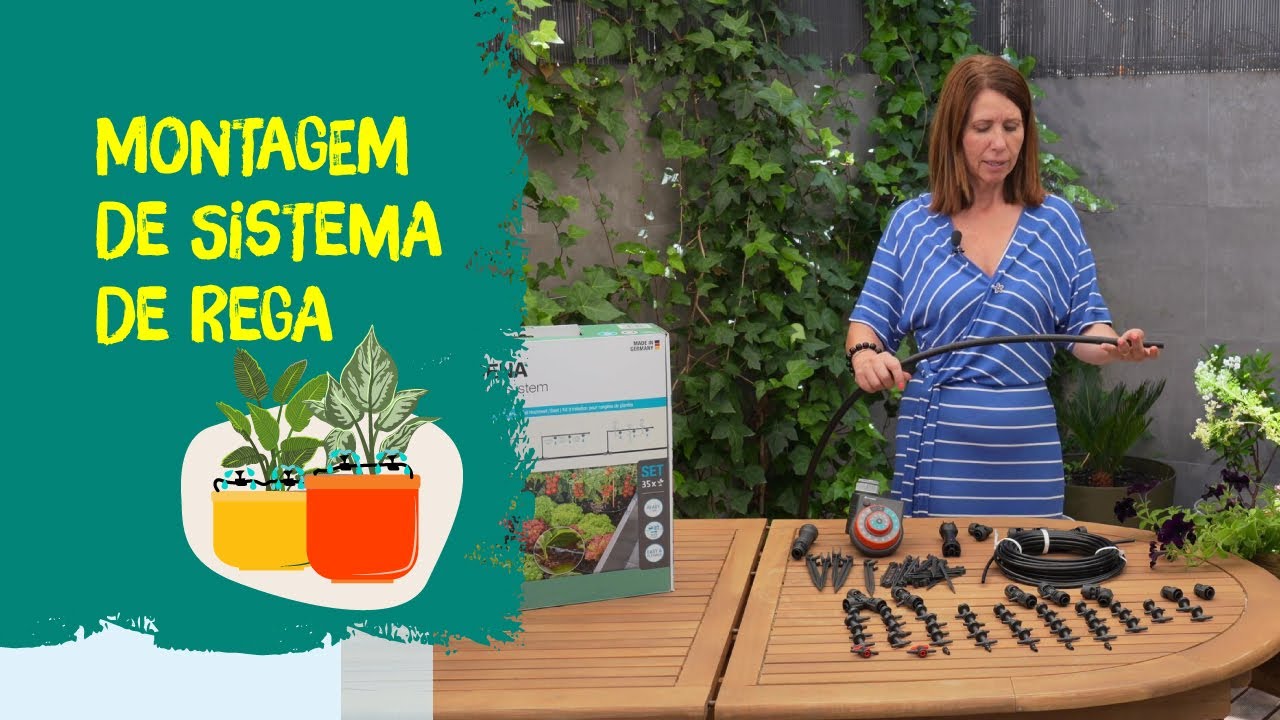 Montagem de sistema de rega
