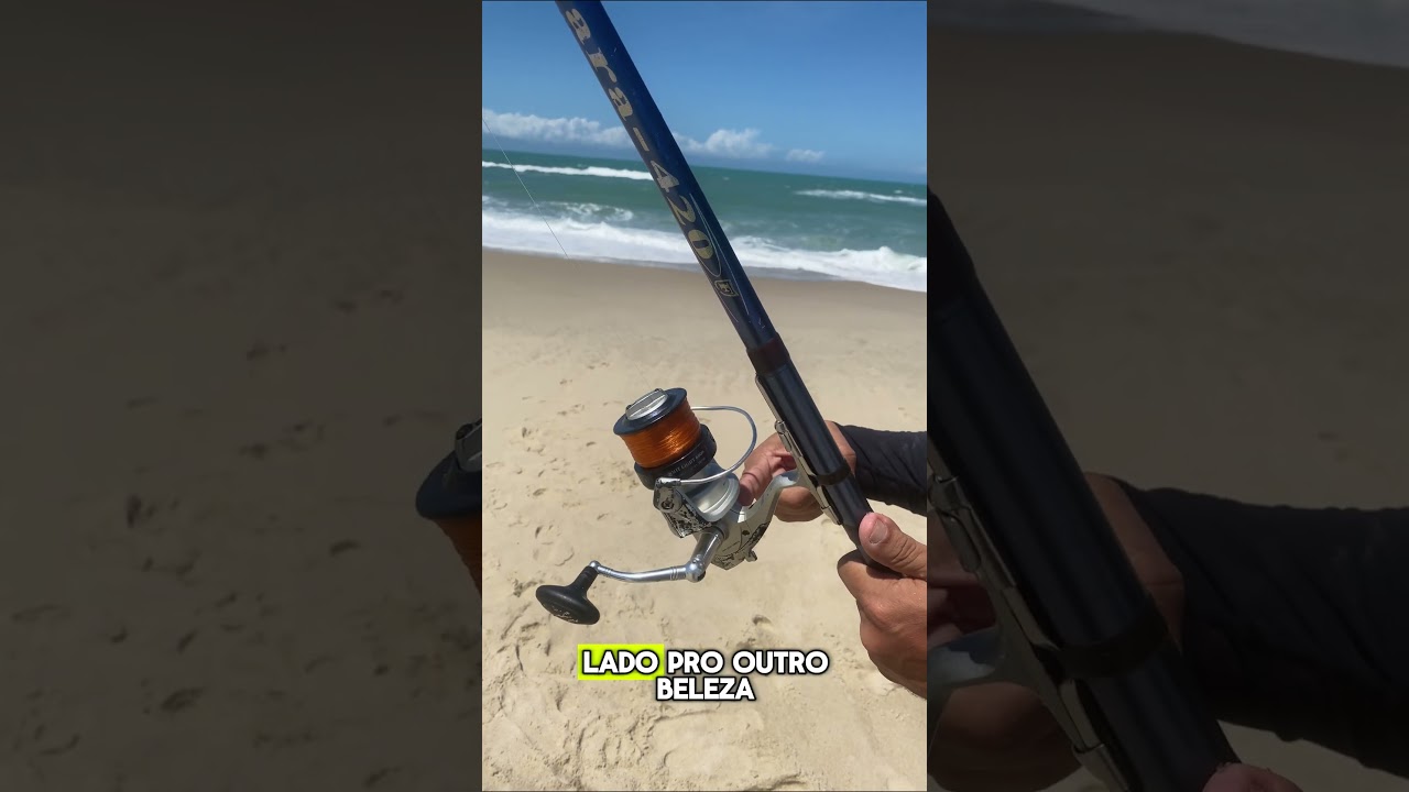 Tutorial Rápido como utilizar um molinete para pesca de Praia 