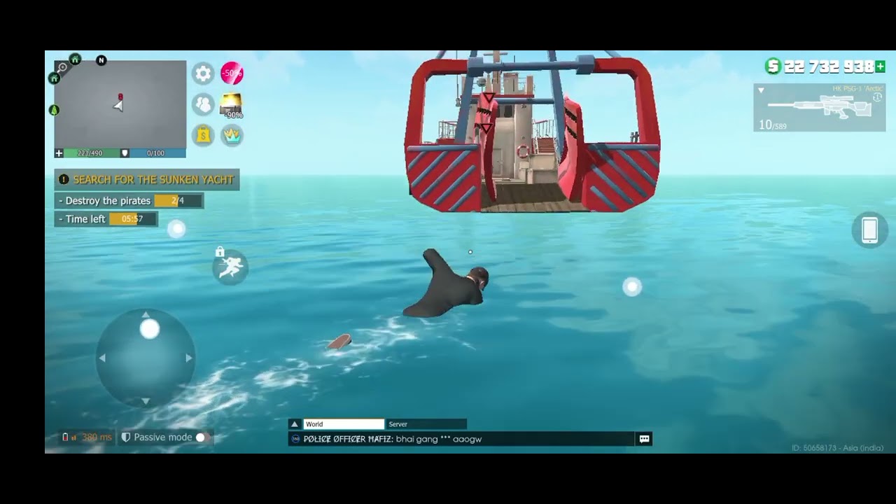 GCO:Search for the sunken yacht ⛵